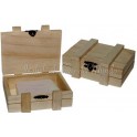 Caja de madera natural