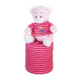 Peluche Oso con Camiseta y Manta.